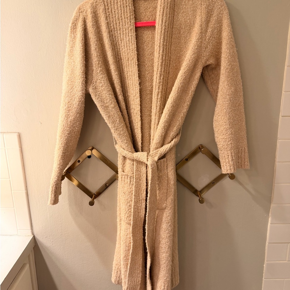 Soft Surroundings Beige Belted Robe